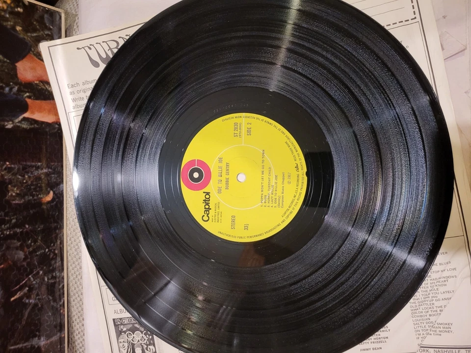 Bobbie Gentry Ode to Billie Joe LP Capitol ST-2830 1967 Green Label NM/EX - Image 4 of 4