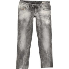 Diesel Nevy  Damen Grau Straight Regular Stretch Jeans W30 L27 (81021)