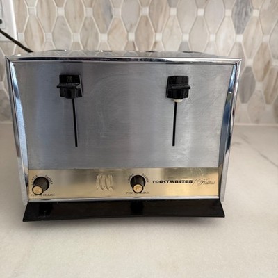 Vintage Toastmaster Hostess Toaster 4 Slice Automatic Model D111 1960s Working