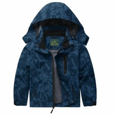 Kids Waterproof Raincoat Lightweight Windbreaker Coats Boys Girls Rain Jacket