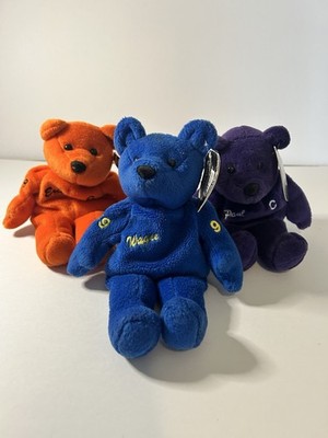 Lot  Of 3 Salvino's Bammers Bears #99 Gretzky #88 Eric Lindros #9 Karina Plush