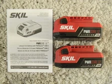 (2) NEW Genuine SKIL PWRCore 12 2.0Ah 12V 12Volt Lithium Batteries