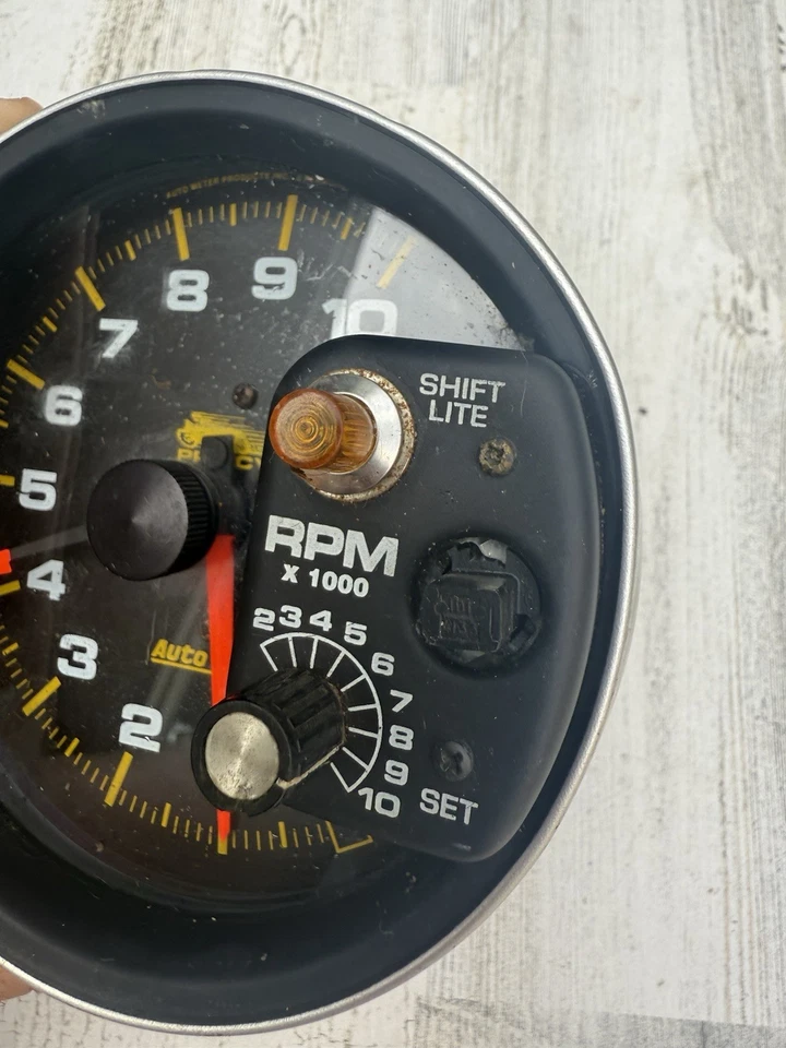 Medidor automático profesional Tacómetro Cambio Lite Harley Pro Ciclo 5" Chopper Medidor Montaje Foto 4 de 4