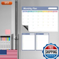 loukin Static Cling Dry Erase Calendar 3 Pack Monthly Planner Checklist