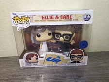Funko Pop! Disney Pixar UP Ellie & Carl Wedding 2 Pack (Box has DAMAGE)