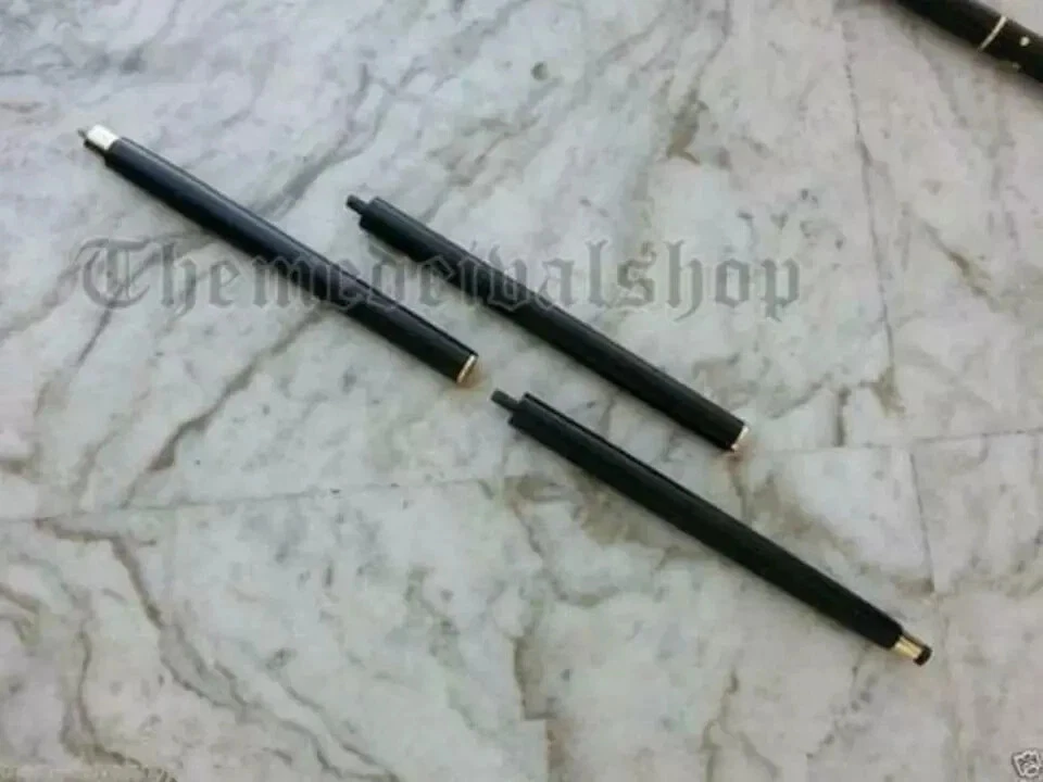 Bastón de madera con mango de plata dragón de diseñador hecho a mano regalo gótico Foto 4 de 4