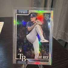 2026 Topps Series 1 Joe Rock RC Rainbow Foil Tampa Bay Rays #134.
