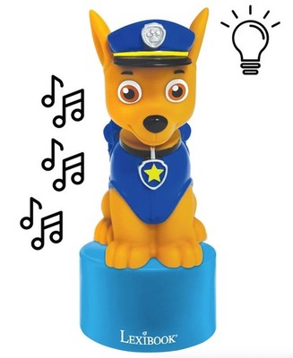 Lexibook RL800PA Paw Patrol Chase LED Nachtlicht mit Lautsprechfunktion AUX