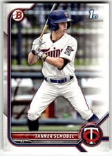 2022 Bowman Draft #BD-28 Tanner Schobel 1st Minnesota Twins Baseball