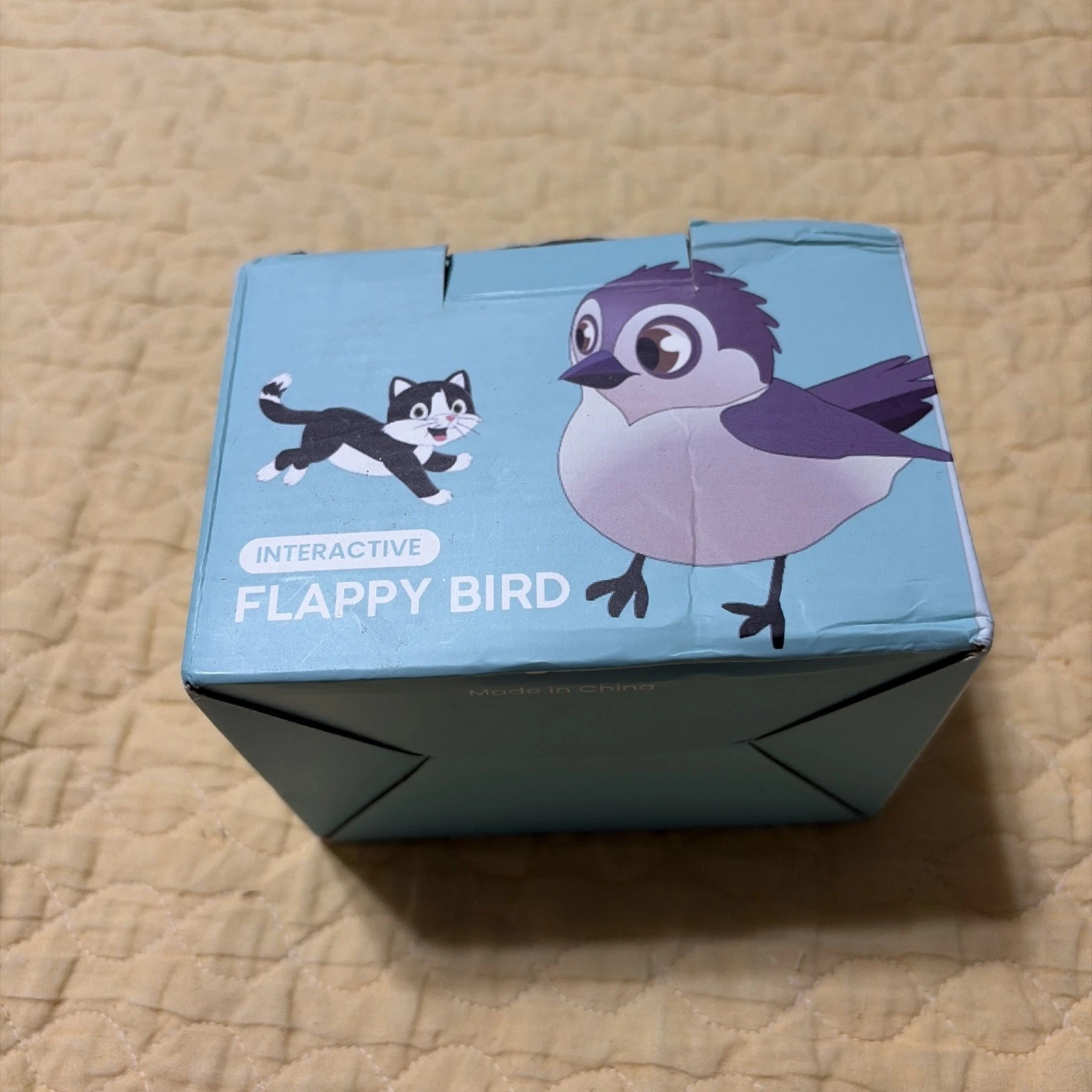 Poreids Chirping Bird Cat Toy Interactive Rechargeable Flappy Sparrow