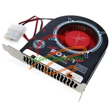 PCI Slot Fan PC System Heat Air Exhaust Cooling 4-pin Power 12V 2200rpm 42CFM #L