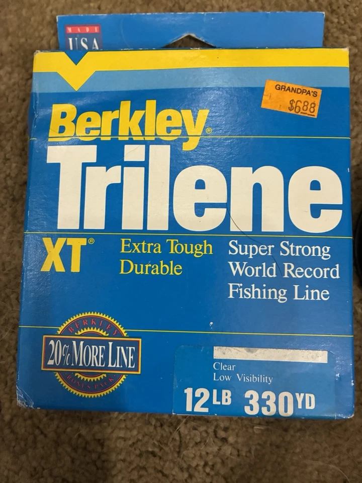 Two Packages Berkley Trilene XT Extra Tough Fishing Line. 6lb & 12 lb - Image 2 of 3
