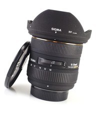 Sigma EX 10-20mm DC HSM F4-5.6 Zoom For Nikon Lens Front & Rear Lens Cap & Hood