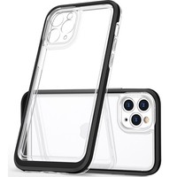 Hurtel Silikon Case Cover FÜR Iphone 14 PRO Klar 3IN1 MIT Rahmen