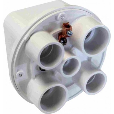 Orbit SJB100-5-W Lexan Swim Pool Box 1/2 X 3/4 and 1 Hubs White