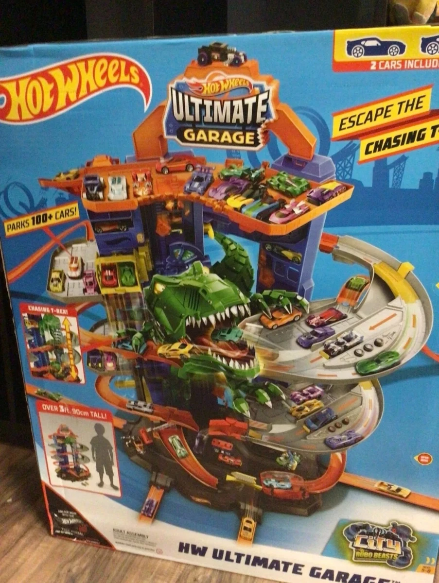 Hot Wheels City Ultimate Garage Playset with 2 Die-Cast Cars, Toy