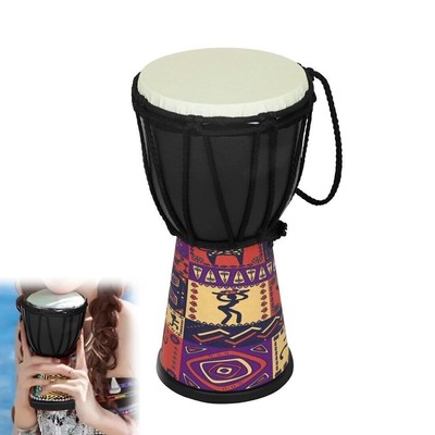 4 Inch  PVC Imitation Sheepskin Drum Head Paintings Art Kids African Djembe Drum