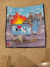 NYCC 2023 Pizza Rat Dumpster Fire 100% Soft I Love NY SWAG Bag + NYCC Lanyard