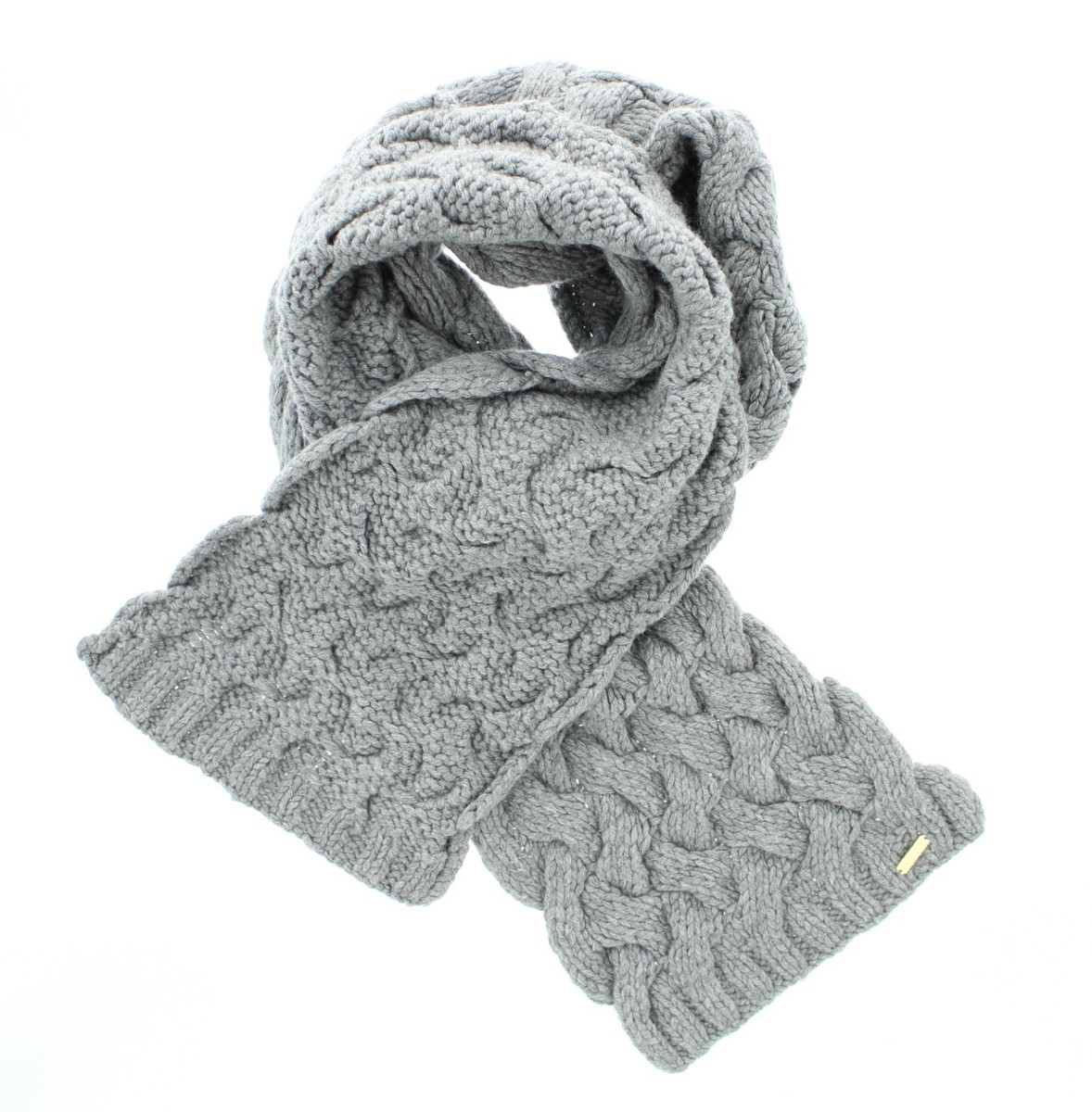Coach Cable Knit Scarf, Women's Chunky Winter Scarf Model 83104