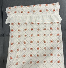 2 Vtg Sears Roebuck Perma Prest Winnie the Pooh Window Ruffle Curtains L51  W46  