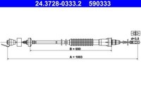 ATE 24372803332 Kupplungsseil Seilzug Kupplung KupplungsbetäTigung 590333