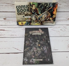 CMON Comics Vol 2 Zombicide Black Plague Book Extras White Death Green Horde NIS