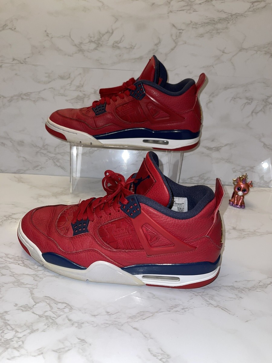 Nike CI1184-617 Sz 10.5 Jordan 4 Retro Red Authenticated By Check
