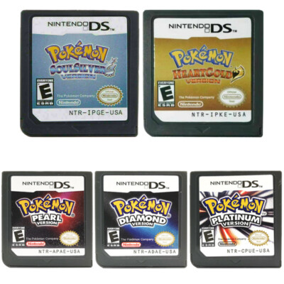 Used Pokemon HeartGold SoulSilver US Version Game Card For Nintendo 3DS NDSI NDS