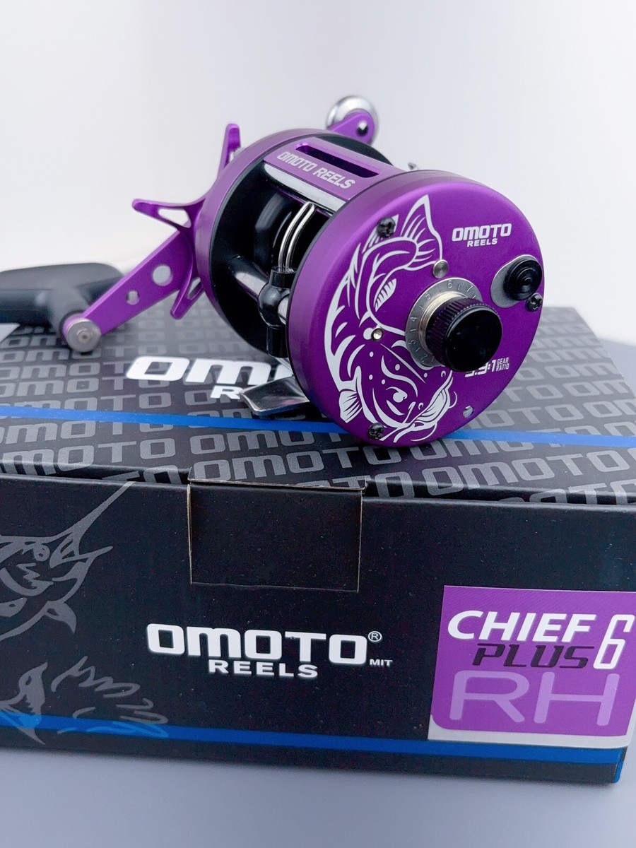 OMOTO CHIEF PLUS 6000 CS Right Hand Round baitcast Reel From