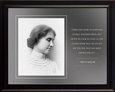 Helen Keller Photo Picture, Poster or Framed Quote 