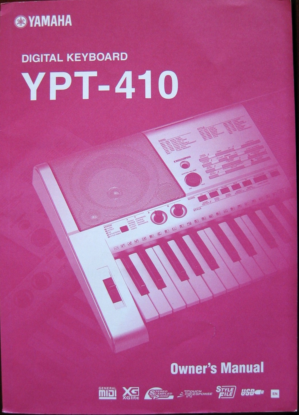 Yamaha YPT-410 Tastiera Pianoforte Digitale Manuale Uso Originale Manuale Proprietario Libretto
