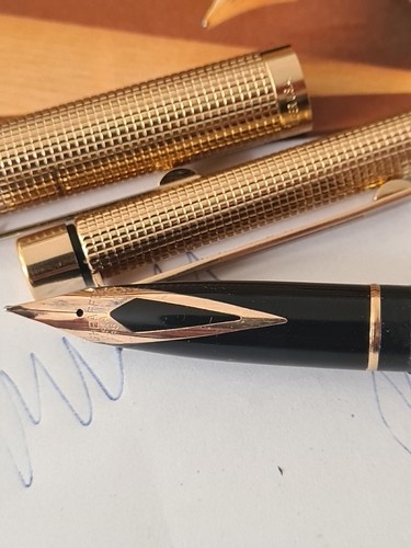 Sheaffer White Dot Gold Electroplated Fountain Pen with Pen 14K (.585) Nib - 第 20/24 張圖片