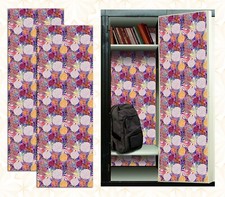 Magnetic Locker Wallpaper Made in USA - Pack of 2 Rolls Flowers  vg 029 