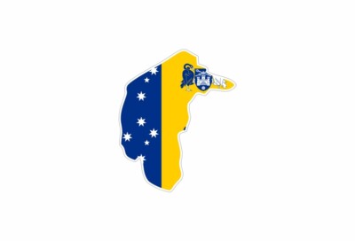 Sticker Car Motorcycle Australia Flag Canberra Capital
