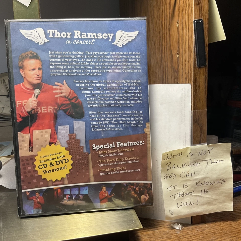 BRAND NEW! THOR RAMSEY IN CONCERT “BRIMSTONE AND PUNCHLINES” 2 DISC DVD/CD 2004 - Image 2 of 3