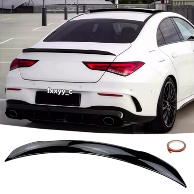 Glossy Black AMG Style Rear Trunk Spoiler For Mercedes CLA250 CLA45 C118 2020-23