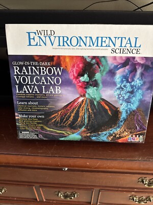 WILD ENVIRONMENTAL SCIENCE Rainbow Volcano Lava Lab Brand New But I Did Open It.