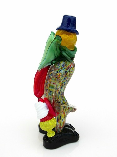 SIGNED & Certificate World Class Murano Art Glass Clown Sculpture Figure N3 - Picture 3 of 6