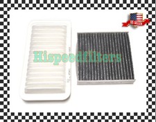 Combo Set CARBONIZED Cabin and Engine Air filter for Scion FR-Z Subaru BRZ