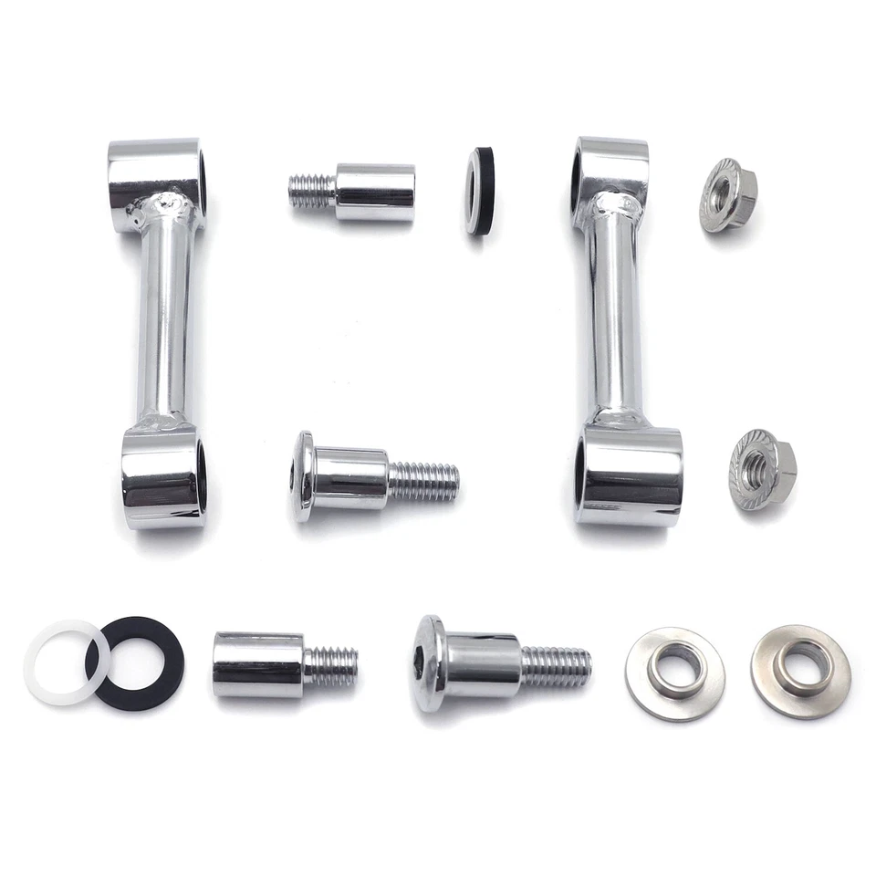 Kits de soporte de montaje de guardabarros delantero cromado para Harley 93-06 Softail Springer FXSTS Foto 3 de 4