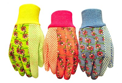 #ad G amp; F 1852 3 General Work Garden Gloves Women Soft Jersey 3 Pairs $9.99