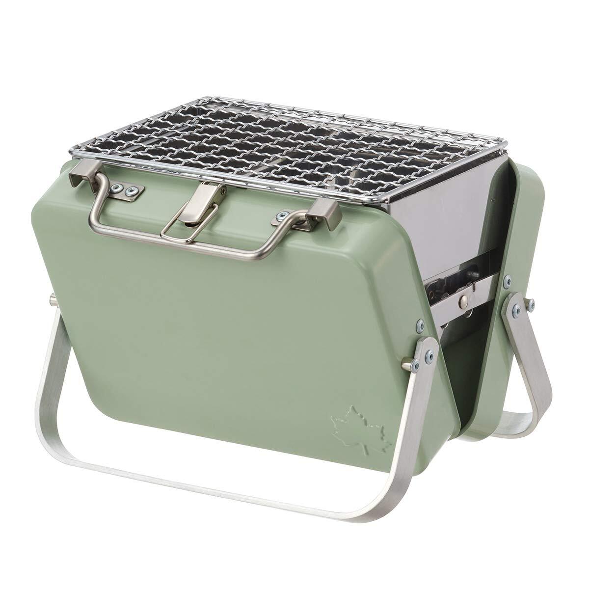 LOGOS ATTACHE CASE TYPE GRILL M 新品未開封 LOGOS Attache Case Type Grill Mini Yakitori BBQ Compact Storage