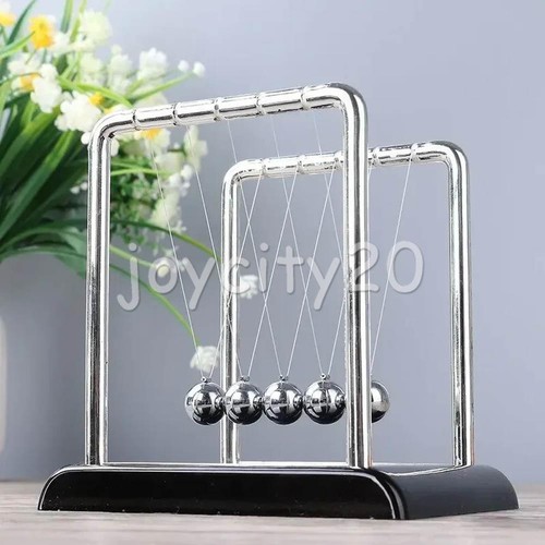 Newton's Cradle Steel Balance Ball Physics Science Pendulum Desk Fun Toy UK - Picture 9 of 9