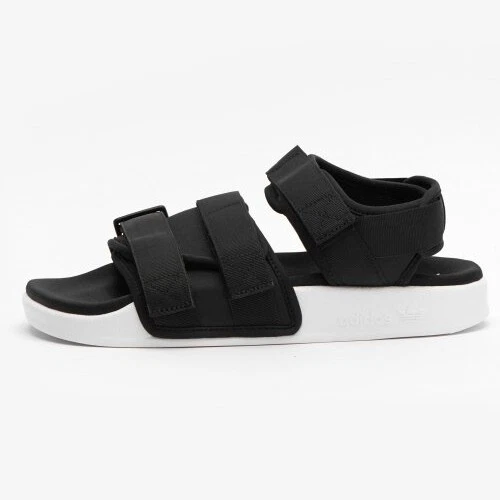 Nuovo SANDALO ADILETTE ADIDAS ORIGINALE DONNA S75382 NERO BIANCO US W 5 8 TAKSE