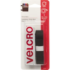 VELCRO(R) Brand STICKY BACK Tape 3/4""X18""-Black, Set Of 6