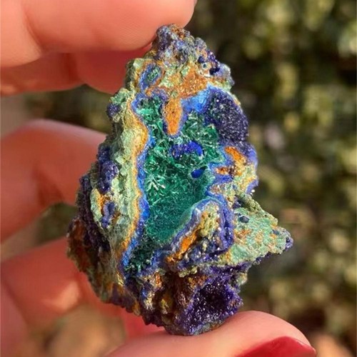 Neu Azurit Malachit Geode Kristall Natur Mineral Probe Reiki Heilstein - Bild 12 von 12