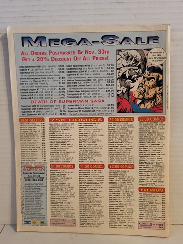 Comic Book Collector Magazine Vol 1 No 1 Jan 93 Premier Collector's Issue - Picture 4 of 7