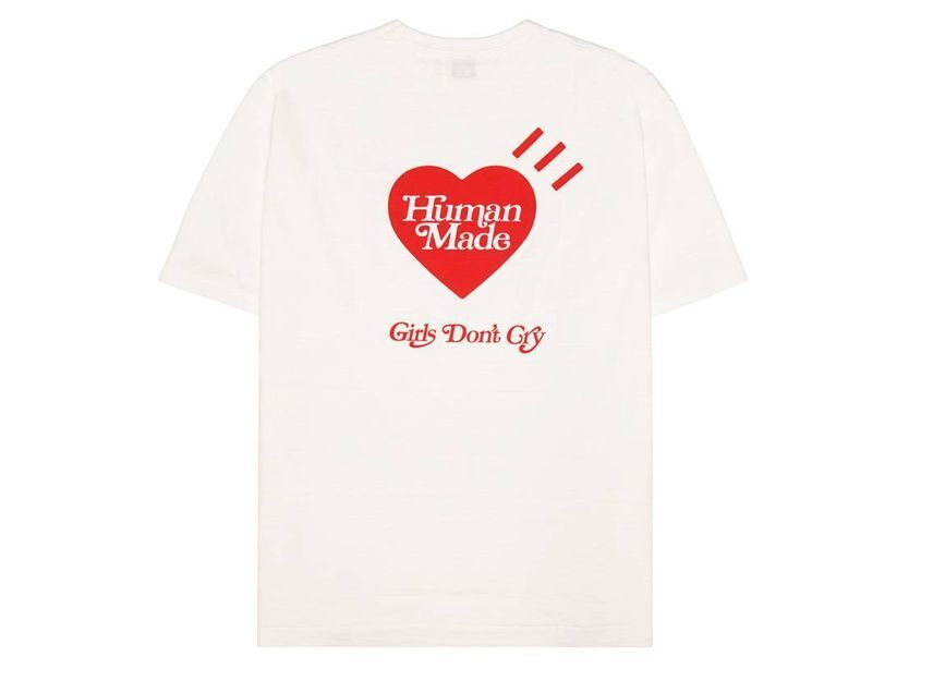 HUMAN MADE GDC Valentine's Day T-Shirt White VERDY Size S HUMAN MADE GDC Valentine's Day T-Shirt White VERDY Size S