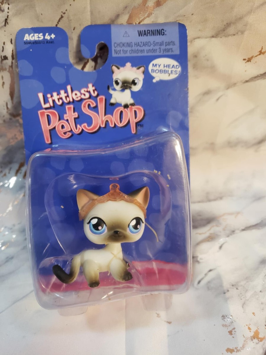 リトルペットショップ Littlestpetshop 猫4 Rare Littlest Pet Shop ~ 2004 Original Siamese Kitten ~ Bobble