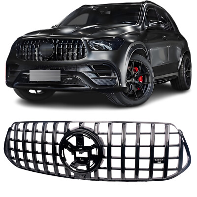 GT Panamericana Grill passt für Mercedes GLE-Klasse W167 V167 C167 GLANZ Schwarz